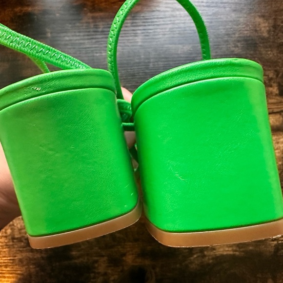 Jeffrey Campbell Women's Adapt Green Block Heels - Picture 6 of 16